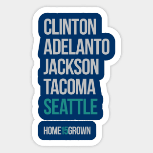 "Homegrown Series" Seattle: Old School Sticker